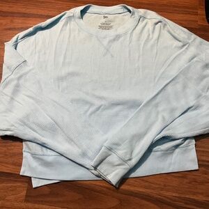 Juniors SO Waffle Kit Cropped Sweater